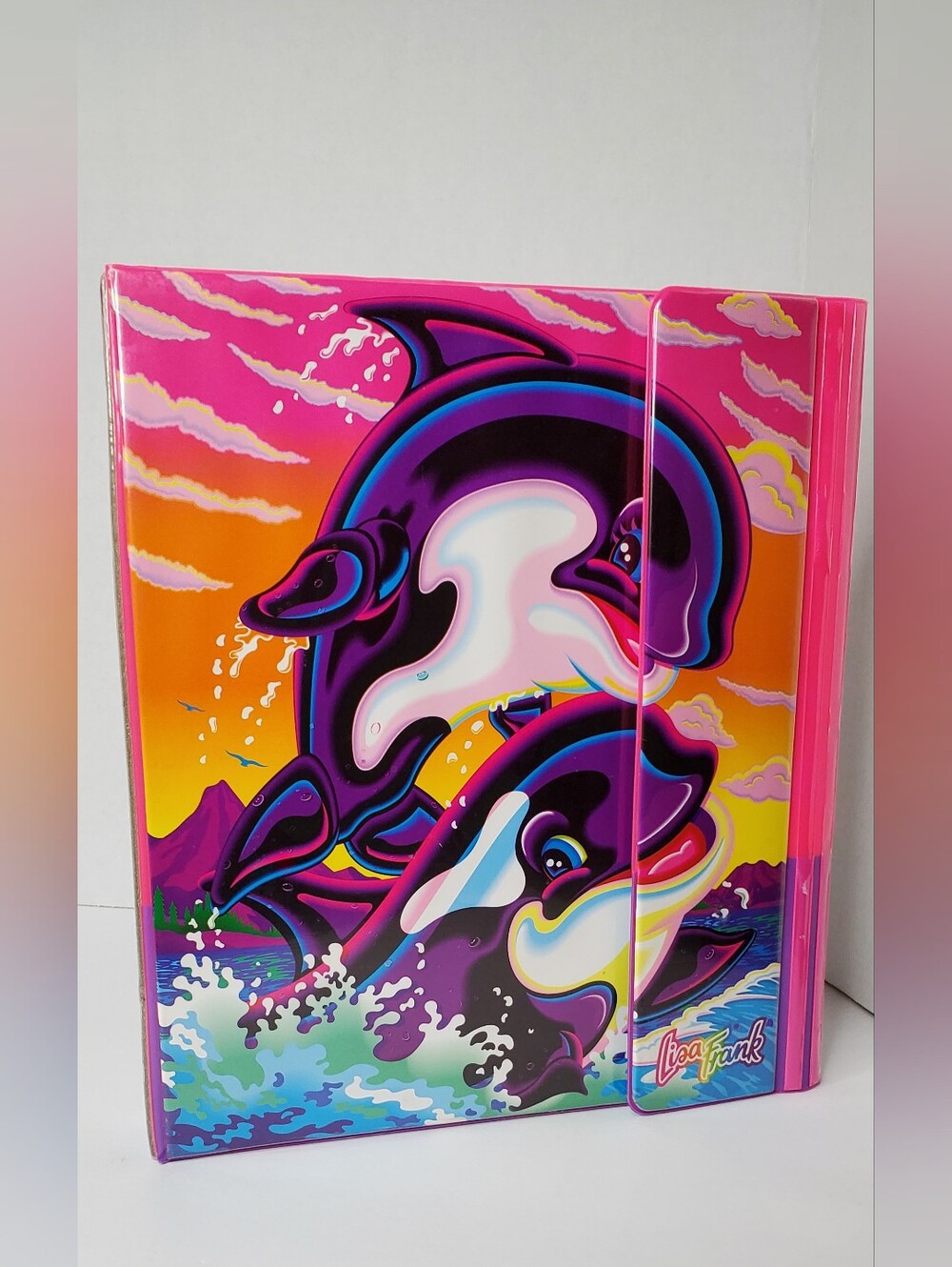 Lisa Frank RARE Vintage 90s  Max and Minie Binder + 2 Vintage Lisa Frank Folders